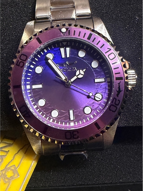 Other - $249 BRAND NEW INVICTA PRO DIVER PURPLE FACE 43mm WATCH